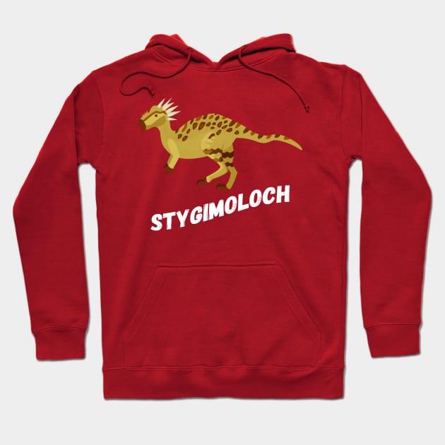 Cute Stygimoloch Dinosaur Design Hoodie by Terra Fossil Merch